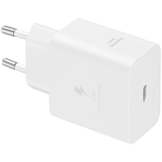 SAMSUNG Ładowarka sieciowa 45W Fast, (+ kabel), Biała