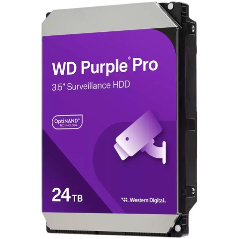 HDD AV WD Purple Pro (3.5'', 24TB, 512MB, 7200 RPM, SATA 6 Gb/s)