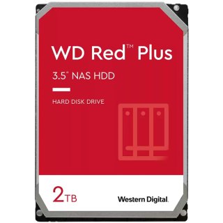 WESTERN DIGITAL Red Plus 2TB CMR, 3.5'', 64MB, 5400 RPM, SATA, TBW: 180