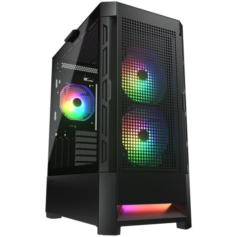 COUGAR Obudowa Airface RGB, Midi Tower, Czarna