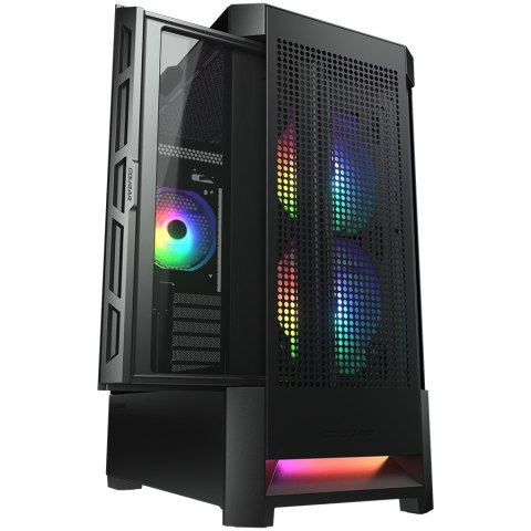 COUGAR Obudowa Airface RGB, Midi Tower, Czarna