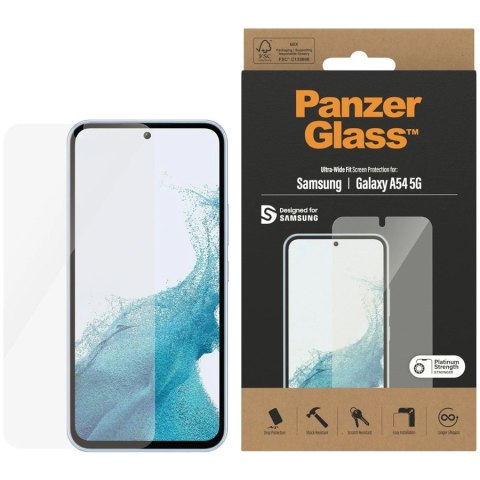 PANZERGLASS Screen Protector Samsung Galaxy A54 5G, Ultra-Wide Fit