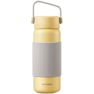 BUYDEEM Termos z zaparzaczem 400 ml, CD1011, Mellow Yellow