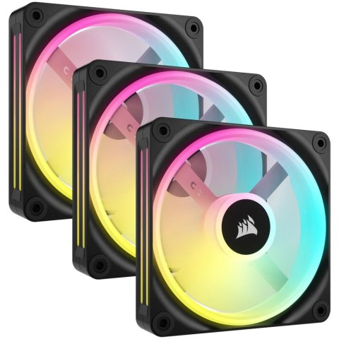 CORSAIR iCUE LINK QX120 RGB, 120mm Magnetic Dome RGB Fan, Triple Fan Kit
