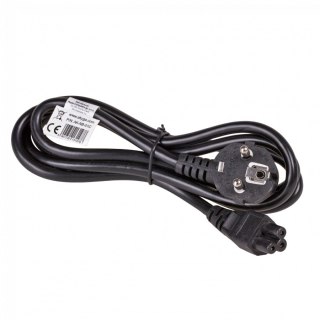 AKYGA Kabel zasilający koniczynka Akyga AK-NB-01C CU 3x0.75mm² CEE 7/7 / IEC C5 1.5 m