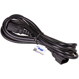 AKYGA Kabel zasilający przedłużacz Akyga AK-PC-11A CCA 3x0.5mm² IEC C13 / IEC C14 5 m