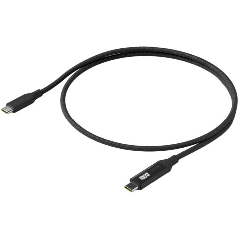 Ubiquiti UACC-Cable-USB-100W-1M-BK USB-C Cable with Charge Display, 100W max power output, 480 Mbps max data transfer rate (0.3 