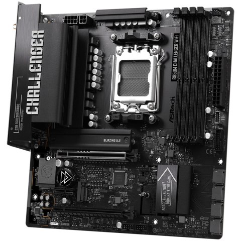 ASROCK MB B850M Challenger WiFi, AM5, 4x DDR5, 1x PCIe 5.0 x16, 1x PCIe 4.0x1, 1x PCIe 4.0x16, 1x Blazing M.2, 1x Hyper M.2, 4x 