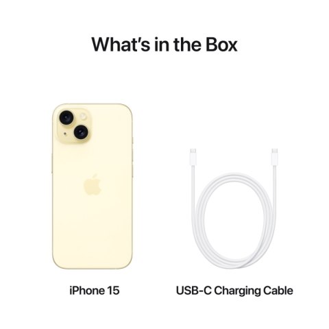 APPLE iPhone 15 128GB Yellow, Grade A