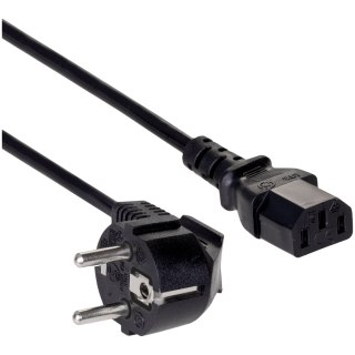 AKYGA Kabel zasilający Akyga AK-PC-06C CU 3x1mm2 CEE 7/7 / IEC C13 3 m