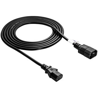 AKYGA Kabel zasilający Akyga AK-PC-07A przedłużacz CCA 3x0.75mm2 IEC C13 / C14 3 m