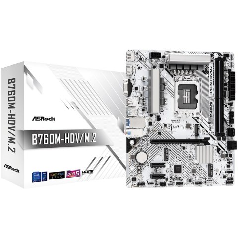 ASROCK B760M-HDV/M.2 mATX LGA1700 DDR5