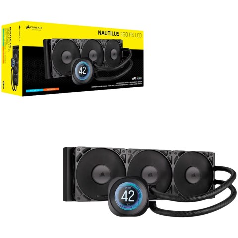 CORSAIR NAUTILUS 360 LCD, 360mm Radiator, Liquid CPU Cooler