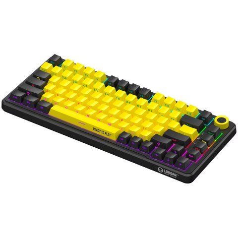 LORGAR Gaming Keyboard KBA4175 Advanced Wired 75% Yellow EN
