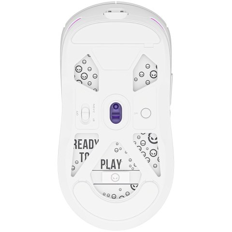 LORGAR Gaming Mouse MSA10WR Advanced Wireless PixArt 3311 White