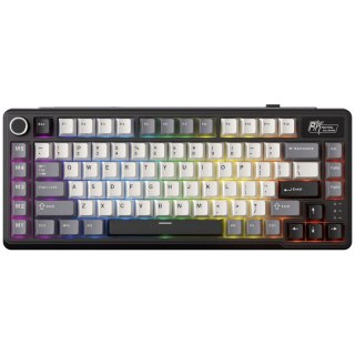 ROYAL KLUDGE RK L75 Knight Black Gaming Keyboard Cream switch