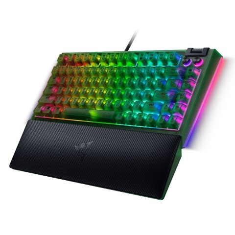 Razer Klawiatura Gamingowa BlackWidow V4 75% Phantom Green, US