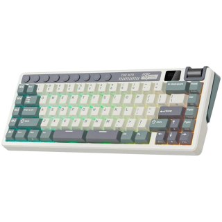 ROYAL KLUDGE RK M70 Cyan Purple Gaming Keyboard Beige switch