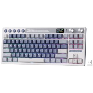 ROYAL KLUDGE RK M87 Ocean Blue Gaming Keyboard Beige switch