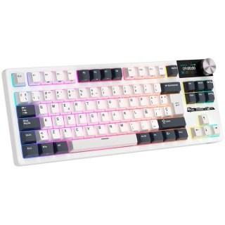 ROYAL KLUDGE RK S85 White Night Gaming Keyboard Cloud switch
