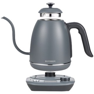 BUYDEEM Czajnik typu Gooseneck z regulacją temperatury, K821, Ink Grey, EU