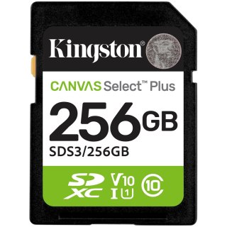 KINGSTON 256GB SDXC Canvas Select Plus Gen3 150MB/s C10 UHS-I U1 V10