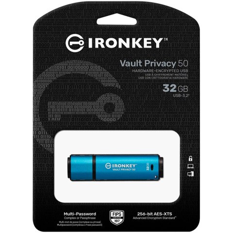 KINGSTON IronKey 32GB USB 3.2 Gen 1 Vault Privacy 50 Series