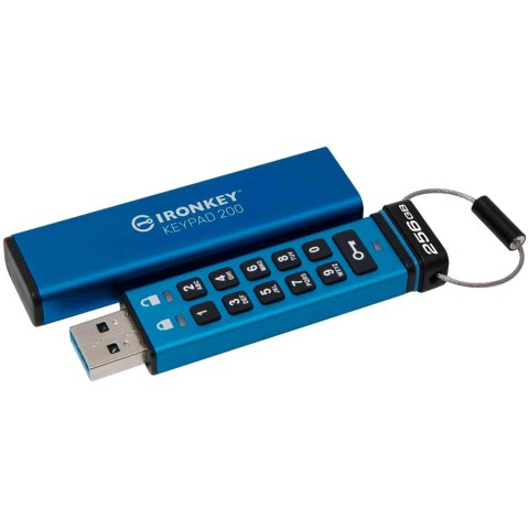 KINGSTON IronKey Keypad 200, 256GB, AES-256 Encrypted