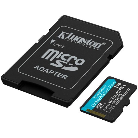 Kingston 1TB microSDXC Canvas Go Plus Gen4 200MB/s A2 U3 V30 Card + Adapter