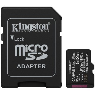 Kingston 512GB microSDXC Canvas Select Plus Gen3 150MB/s A1 Card + Adapter