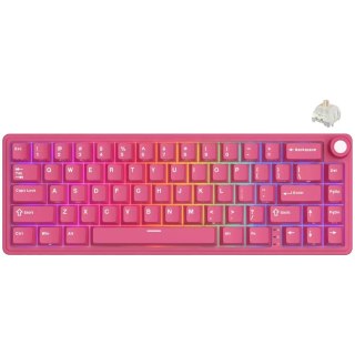 ROYAL KLUDGE R65 Berry Red Gaming Keyboard Beige Switch