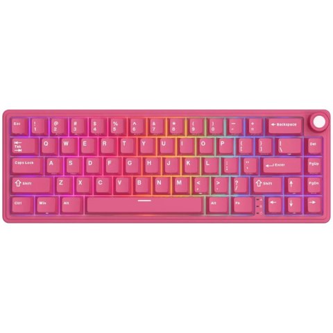 ROYAL KLUDGE R65 Berry Red Gaming Keyboard Beige Switch
