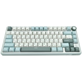 ROYAL KLUDGE R75 Sky Cyan Gaming Keyboard K silver switch