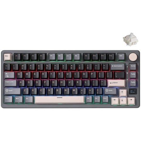 ROYAL KLUDGE RK-M75 Phantom Gaming Keyboard Beige switch