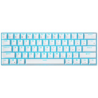 ROYAL KLUDGE RK61 White Gaming Keyboard Red switch