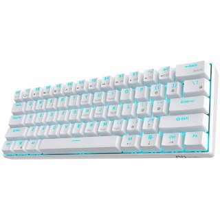 ROYAL KLUDGE RK61 White Gaming Keyboard Red switch