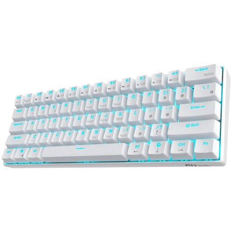 ROYAL KLUDGE RK61 White Gaming Keyboard Red switch